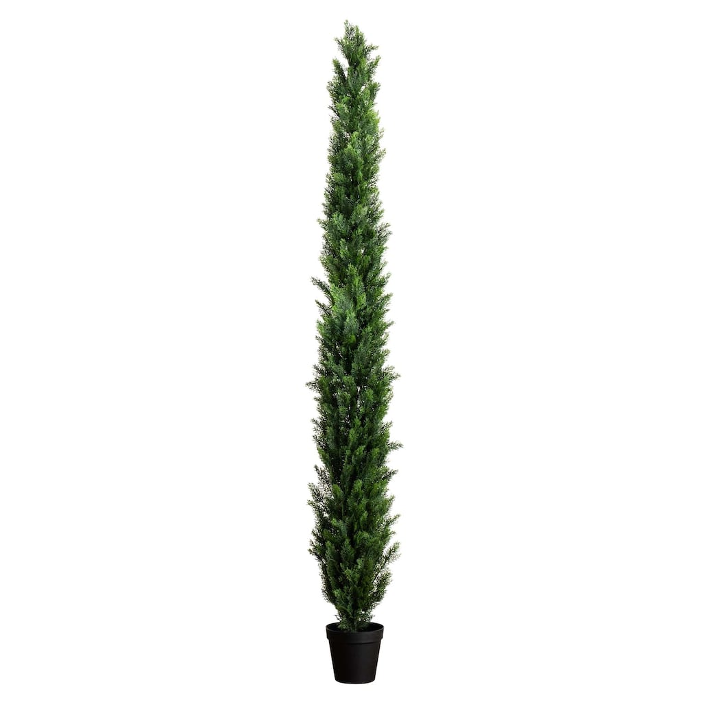 10' UV Resistant Artificial Cedar Pine Tree (Indoor/Outdoor) - Green
