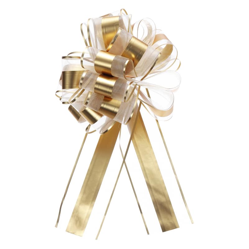20pcs 11" Large Pull Bow Metallic Gift Wrapping Bows Ribbon