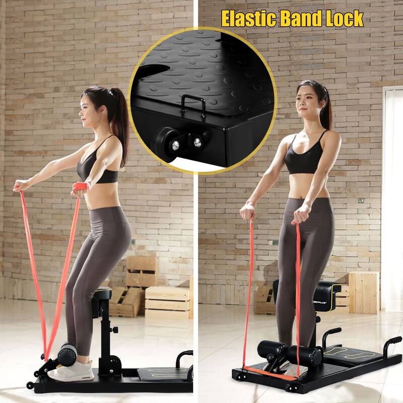 Gpolus 8-in-1 Multifunction Squat Machine Deep Sissy Squat Home Gym - See Details