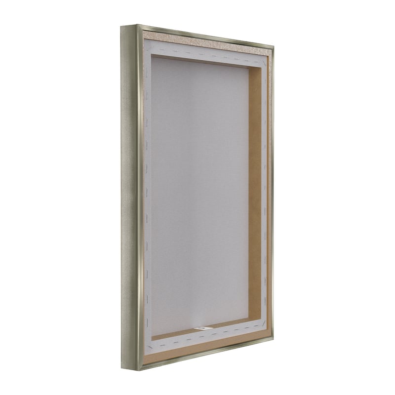 Stupell Quiet Seaside Town's Path Framed Floater Canvas Wall Art Design By LSR Design Studio