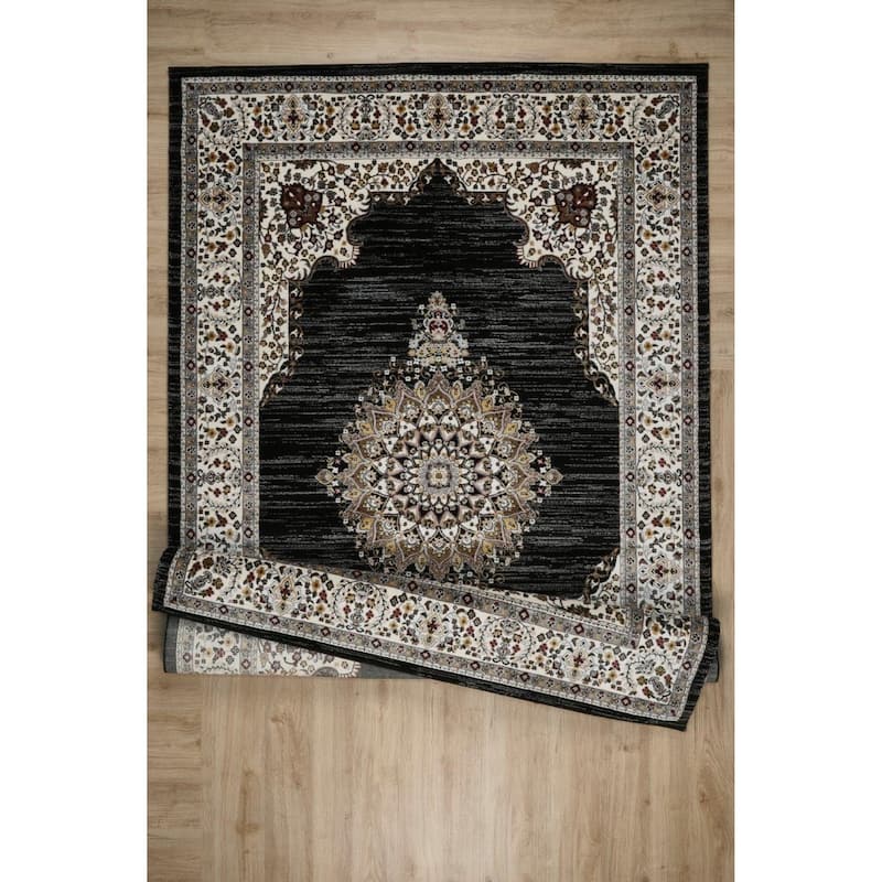 Master Collection Medallion Transitional Area Rug