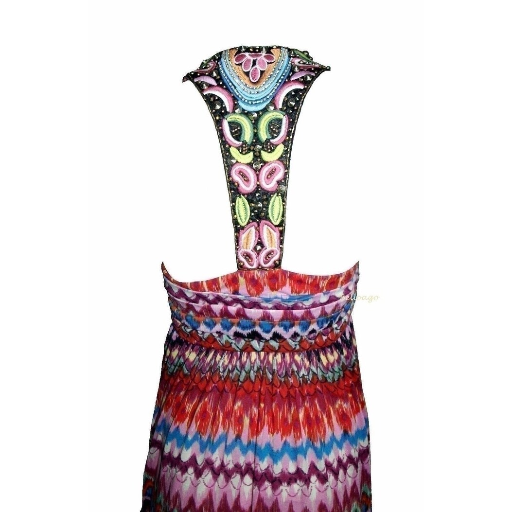 meghan la halter maxi dress