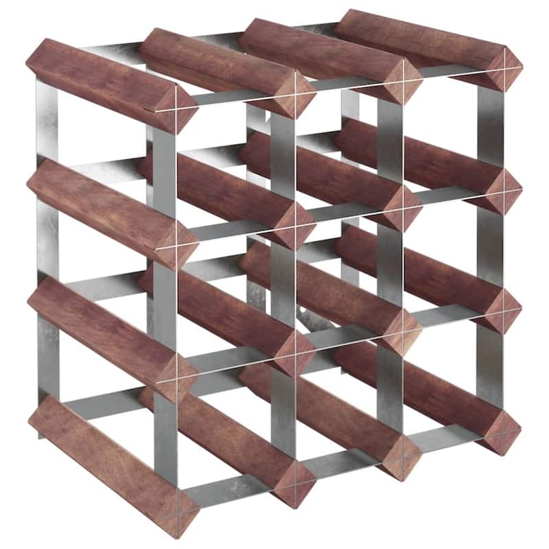 vidaXL Countertop Wine Rack Bottle Holder Wine Storage Organizer Solid Wood