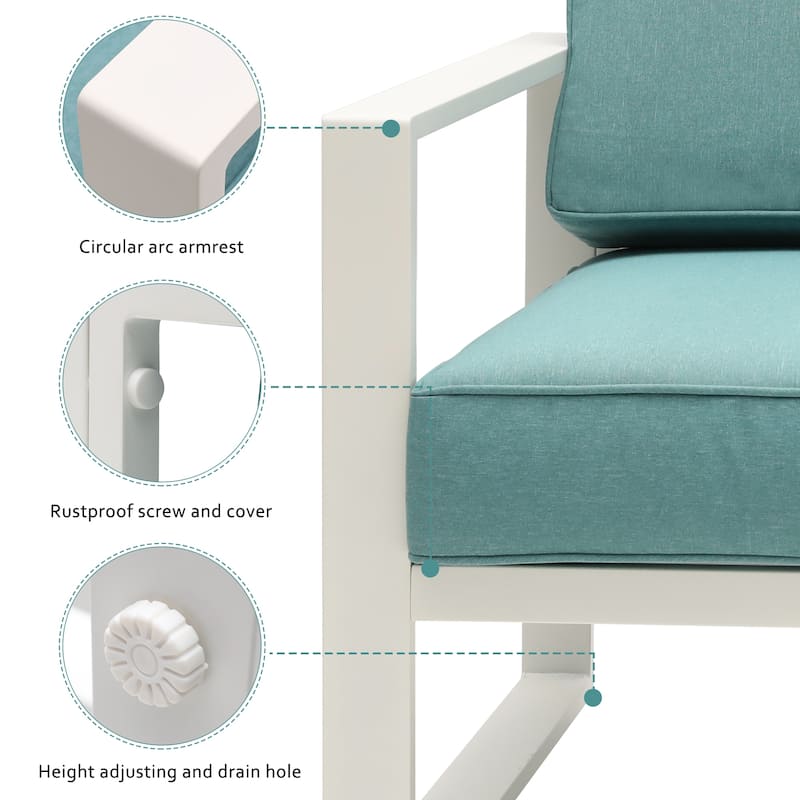 Royalcraft 5-Piece Aluminum Patio Conversation Set