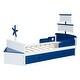 preview thumbnail 19 of 26, Twin Size Boat-Shaped Platform Bed Frame with 2 Drawers & Storage Box