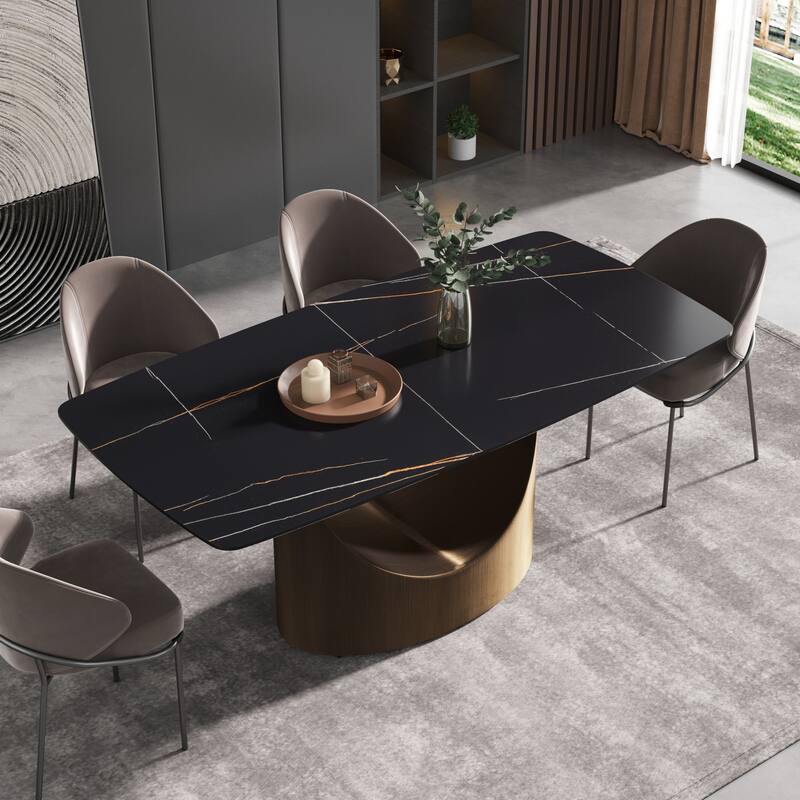 71'' Modern Rectangular Sintered Stone Dining Table - On Sale ...