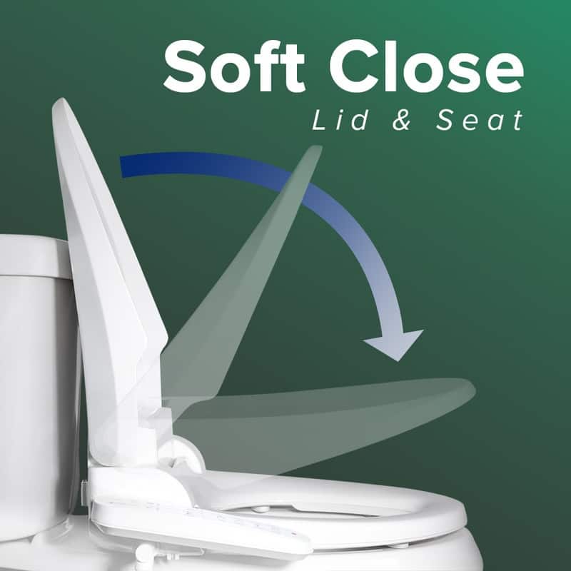 SmartBidet SB-2000 Electric Bidet Toilet Seat with Elongated Seating