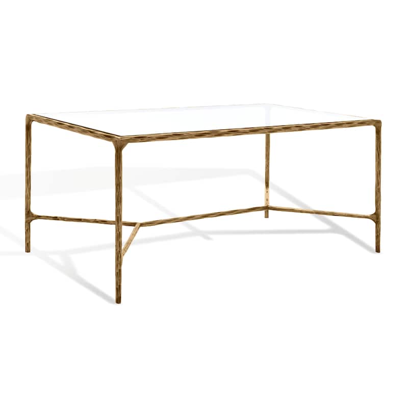 SAFAVIEH Couture Beril Rectangle Metal Coffee Table - 40 In. W x 22 In. D x 18 In. H - 40"W x 22"D x 18"H