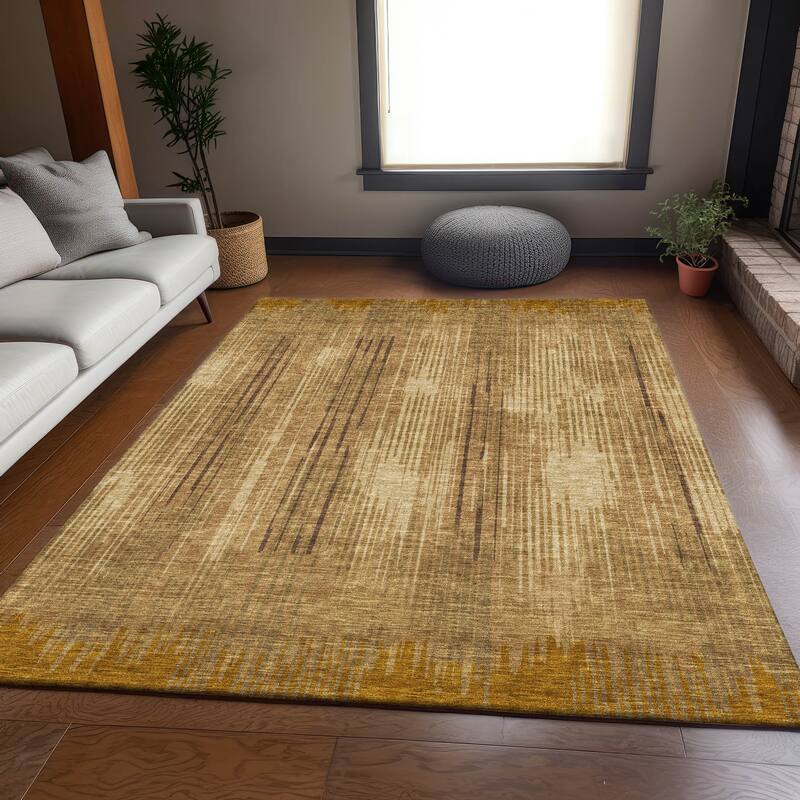 Premium Washable Super Soft Transitional Stripes Mayfield Rug