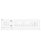 preview thumbnail 84 of 94, White Bed Frame Montessori Bed Twin Size Toddler Floor Bed with Guardrails and Door for Children Boys Girls Kids Playroom
