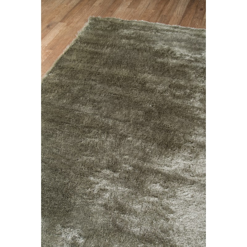 Momeni Luster Shag Hand Tufted Polyester Contemporary Solid Shag Rug