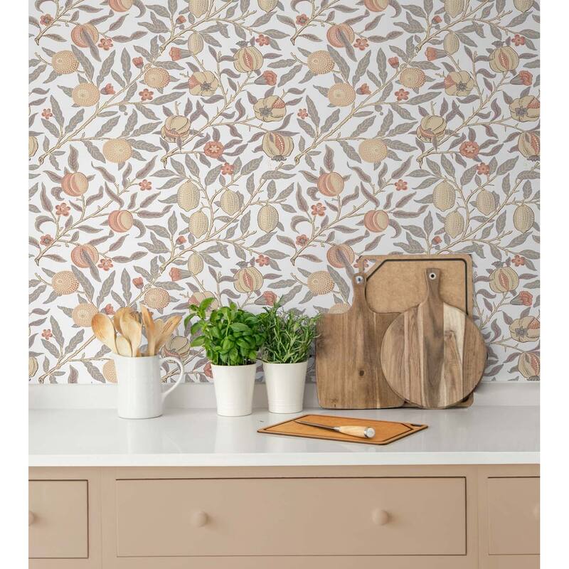 NextWall Pomegranate Peel and Stick Wallpaper