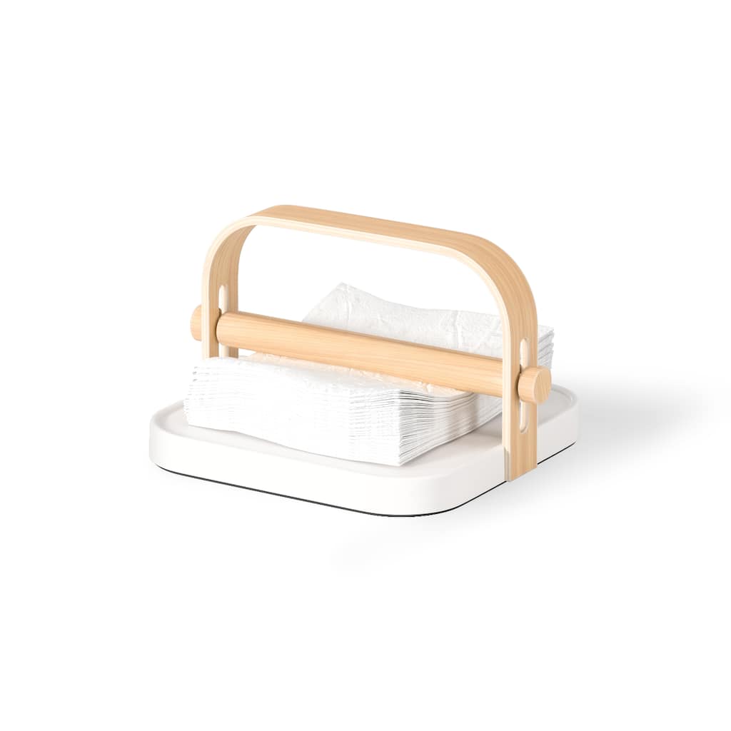 Bellwood Napkin Holder - white/nature