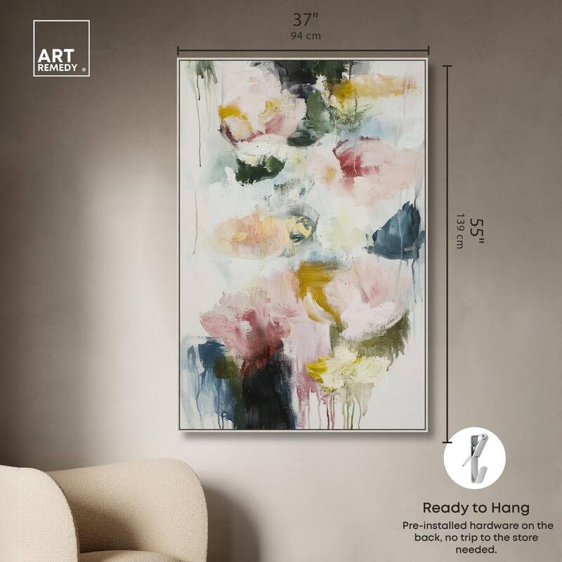 Dripping Colors I Canvas by Art Remedy