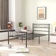preview thumbnail 24 of 38, VECELO 14 Inch Twin Size Metal Platform Bed Frame,Kids Bed Set of 2, Bed Frame Set of 2