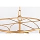 preview thumbnail 7 of 11, 15" Whispire Matte Gold 15-inch Ceiling Pendant Light with Caged Drum
