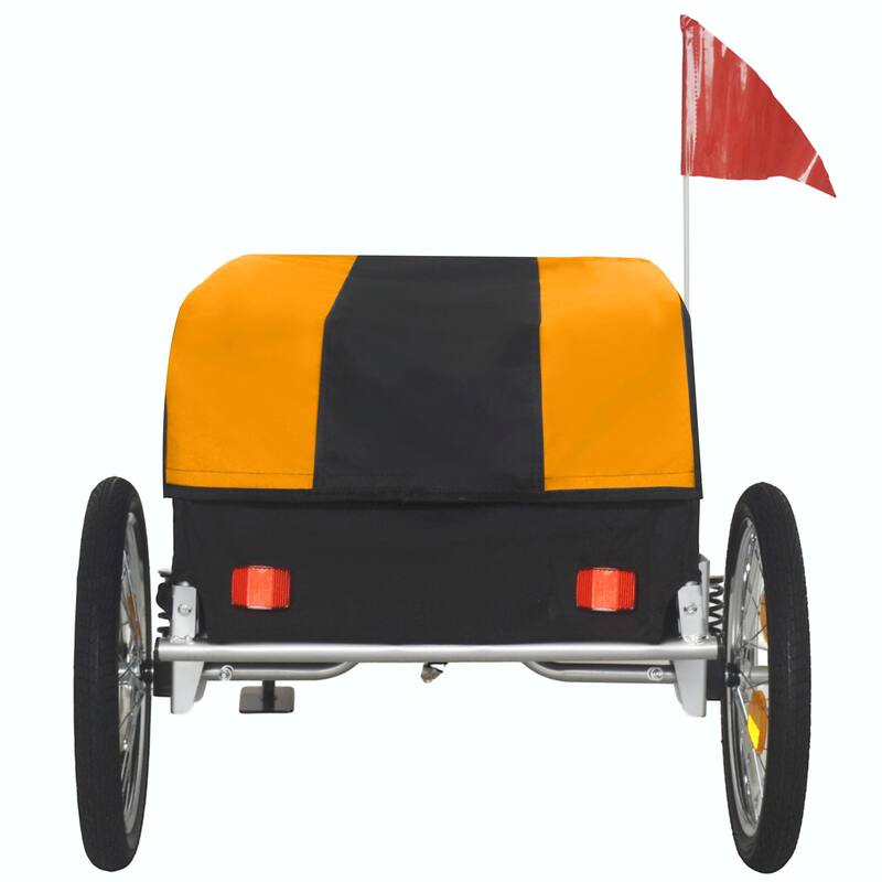 Heavy-Duty Bike Cargo Trailer with Removable Waterproof Cover - 88 lbs Capacity, 16" All-Terrain Wheels