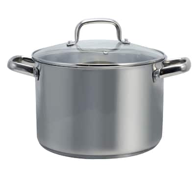 8 Quart Stock Pot with Tempered Glass Lid