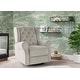 preview thumbnail 1 of 7, Emmie Electronic Power Recliner and Swivel Glider with USB Port in LiveSmart Grey