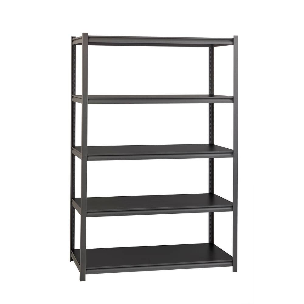 Iron Horse 3200 lb Concealed Riveted Shelving, 72"Hx48"Wx18"D, Gray