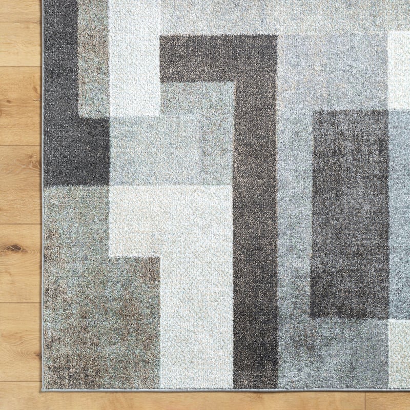 Livabliss Casual Hyde Park Abstract Area Rug