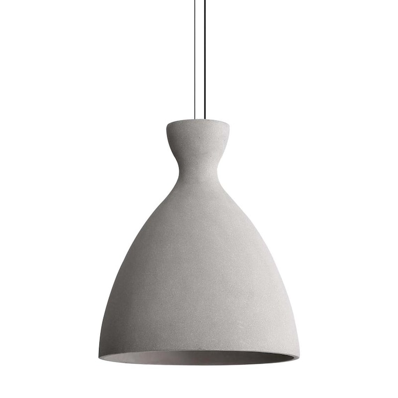 Golden Lighting 2173-14 Aethera 14" Wide Pendant - Grey Cement