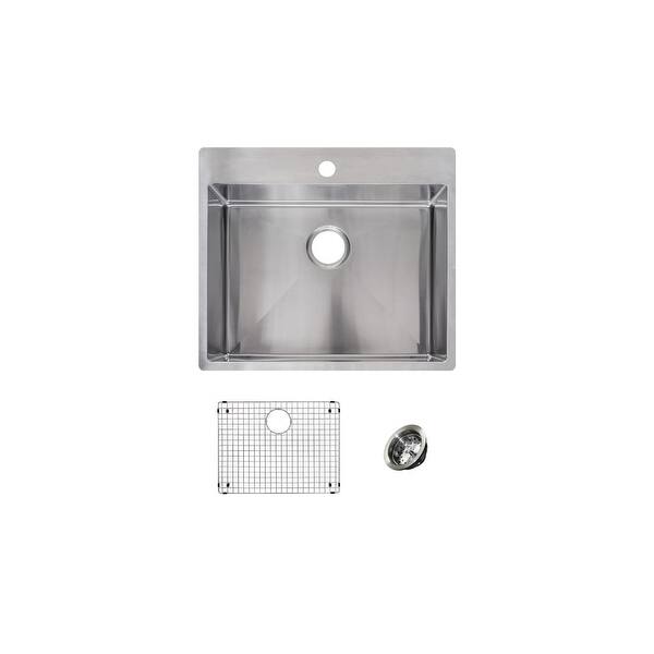 Shop Franke Hfs2522 1kit Vector 25 Dual Mount Single Basin