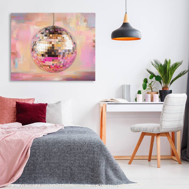 Stupell Mirrored Disco Ball Canvas Wall Art Design By Nini Art