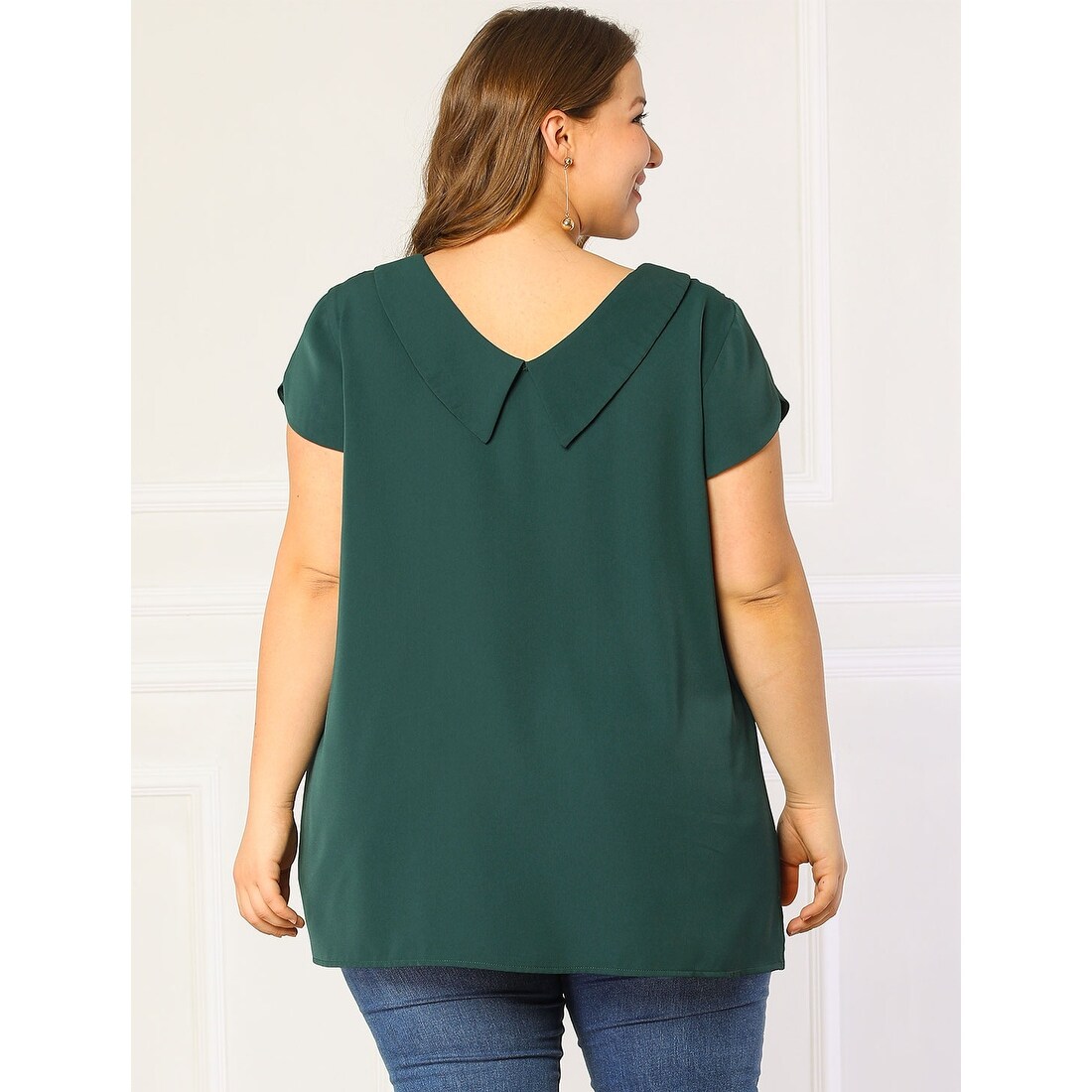 chiffon plus size tops