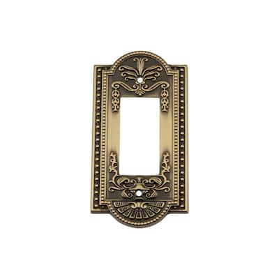 Nostalgic Warehouse MEA_SWPLT_R1 Meadows Single Rocker / GFI Wall
