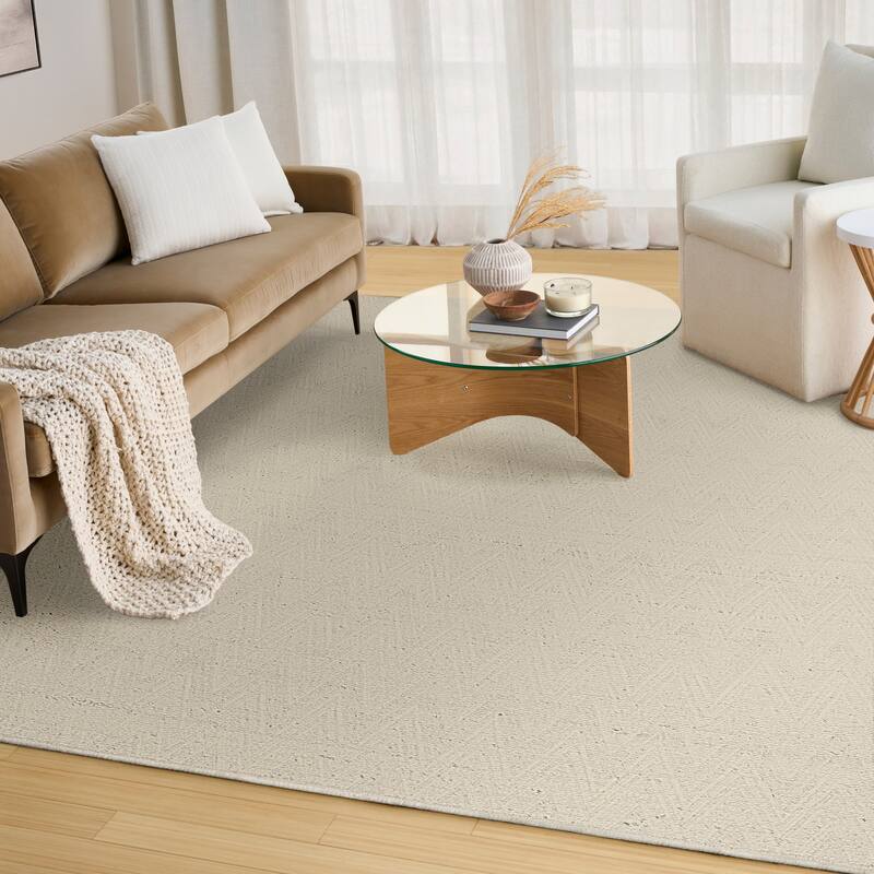 DKNY Pure Purl Modern Chevron Indoor Rug