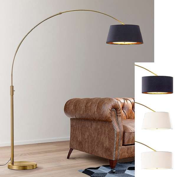 Allure crystal deals arc floor lamp