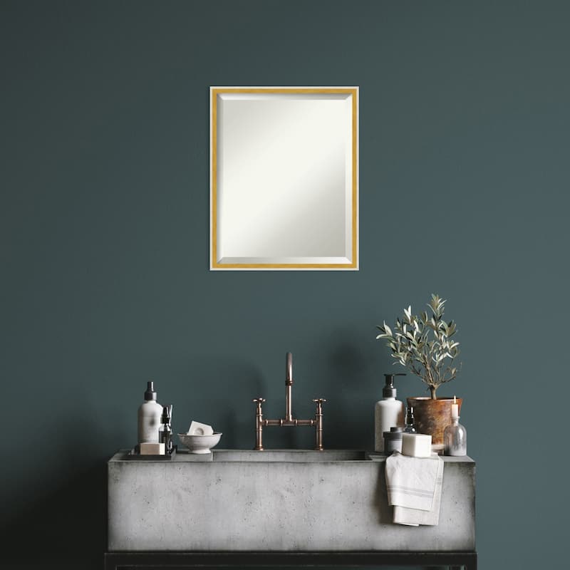 Paige Beveled Wood Framed Wall Mirror