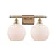Option Brushed Brass / Matte White