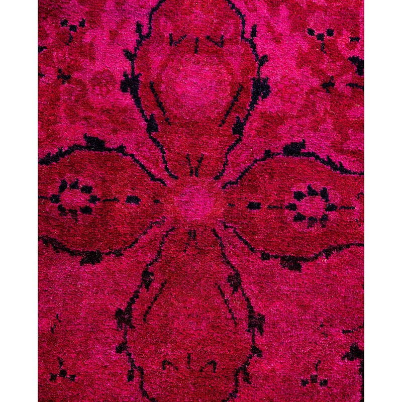 Overdyed One-of-a-Kind Hand-Knotted Area Rug - Pink - 3' 3" x 5' 3"