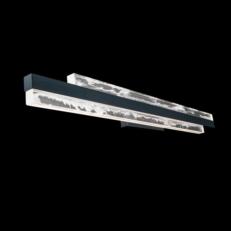Tandem 27in LED Bath Vanity & Wall Light 3000K in Black