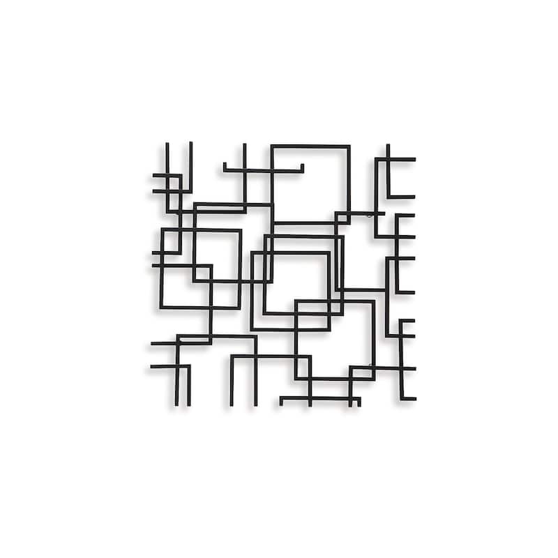 Signature Design by Ashley Aadanton Black Wall Decor - 26" W x 1.5" D x 26" H