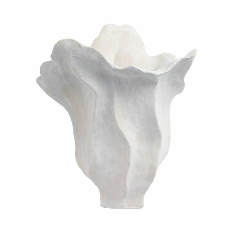 Stoneware Porcelain Vase Abstract Organic Design Sculptural Accent