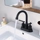 preview thumbnail 23 of 21, WOWOW 4 in. Centerset Double Handle Bathroom Faucet with Drain Kit Included