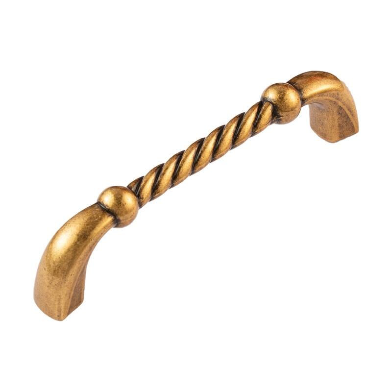 Utopia Alley Naples Cabinet Ring Metal Drawer Pull knob/Pull, Antique European Brass, knobs 1.48"/3.75"/5" center to center