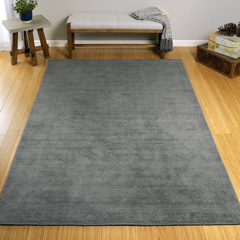Hand-Loomed Polyester Moravec Rug