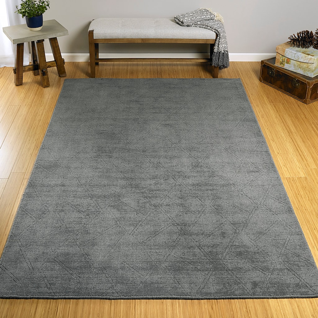 Hand-Loomed Polyester Moravec Rug