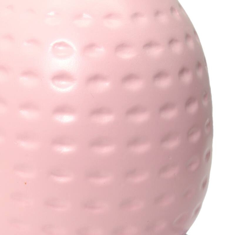 Petite Dimpled Ceramic Table Lamp with Tapered Shade - 12.5" - Pink