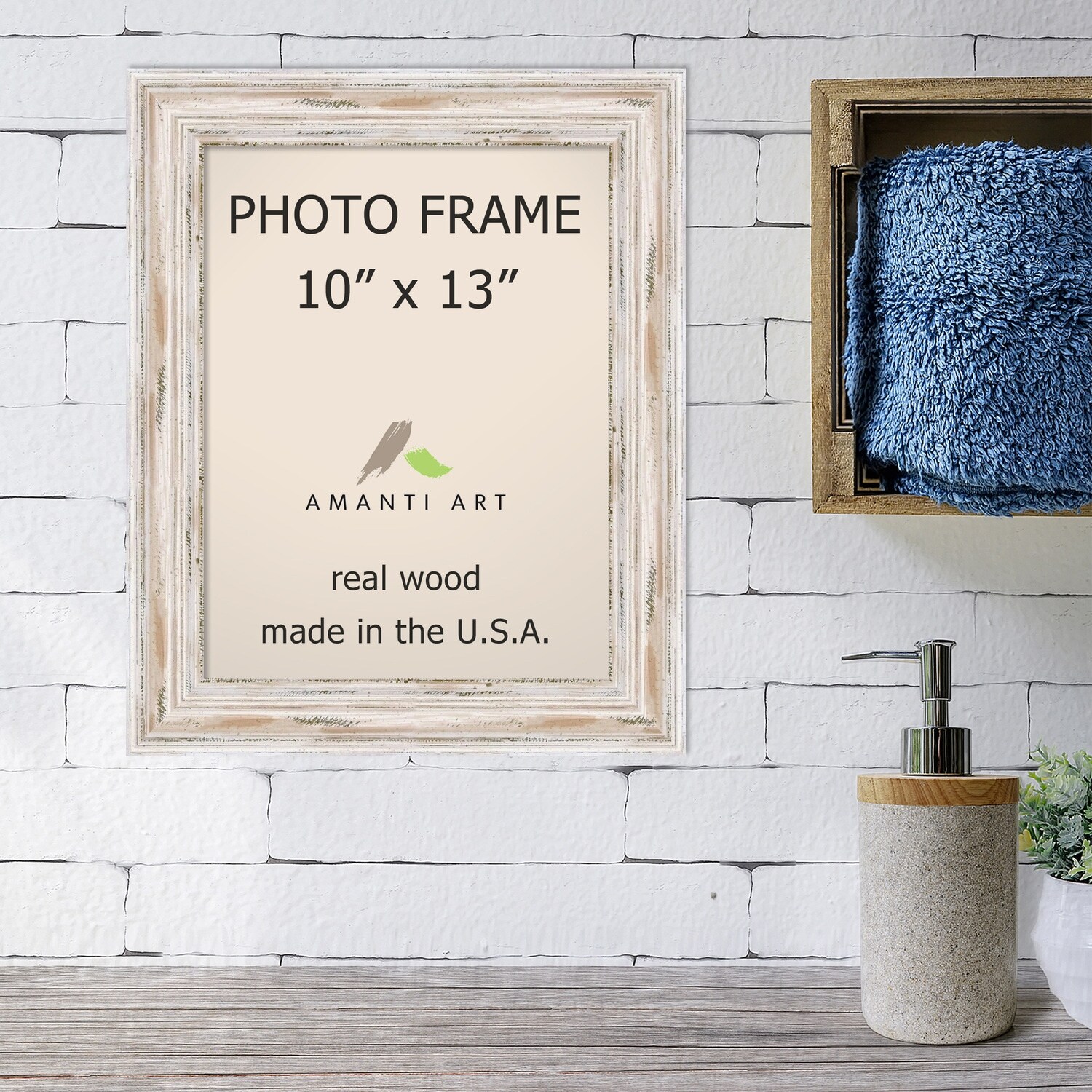 16x24 Frame White Solid Wood Picture Frame Includes UV Acrylic Shatter -  Bed Bath & Beyond - 27209078