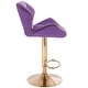 preview thumbnail 10 of 41, Modern Home Luxe Spyder Contemporary Adjustable Suede Barstool - Modern Comfortable Adjusting Height Counter/Bar Stool