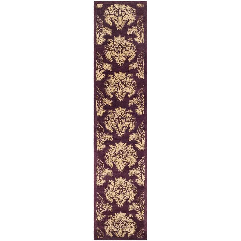 SAFAVIEH Handmade Metro Engracia French Country Floral Wool Rug - 2'6" x 10' Runner - Assorted