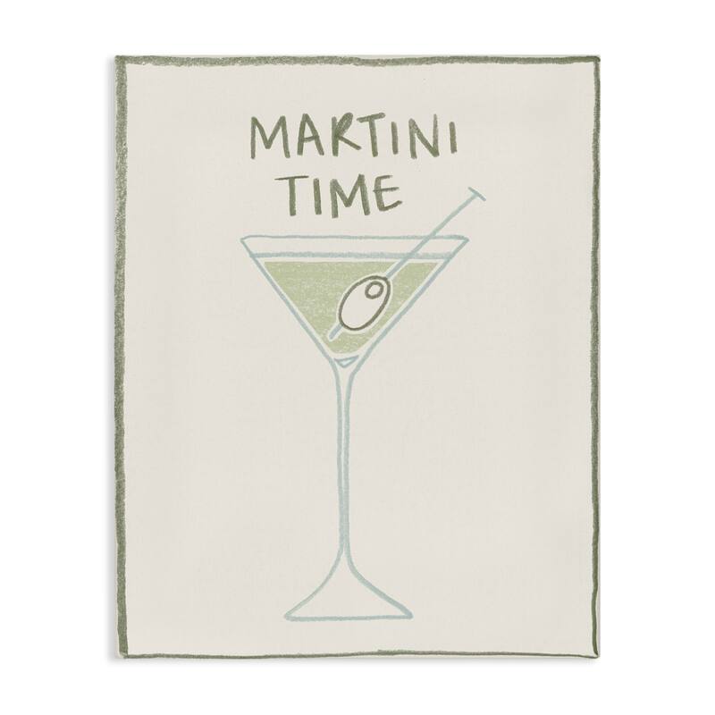 Stupell Minimal Martini Time Canvas Wall Art Design By Grace Popp - 36 x 48