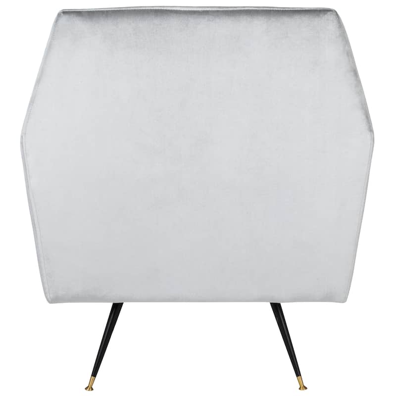 SAFAVIEH Trina Mid-Century Modern Velvet Maroon Red Club Chair - 32" W x 31" D x 36" H - 32Wx31Dx36H
