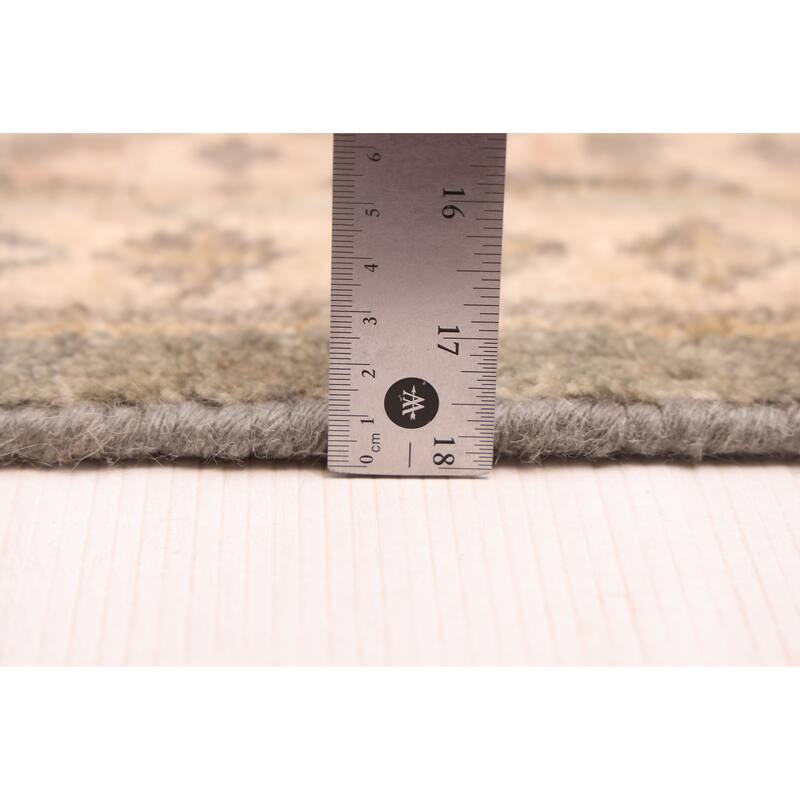 ECARPETGALLERY Hand-knotted Modern Oushak Dark Grey Wool Rug - 10'0 x 13'11