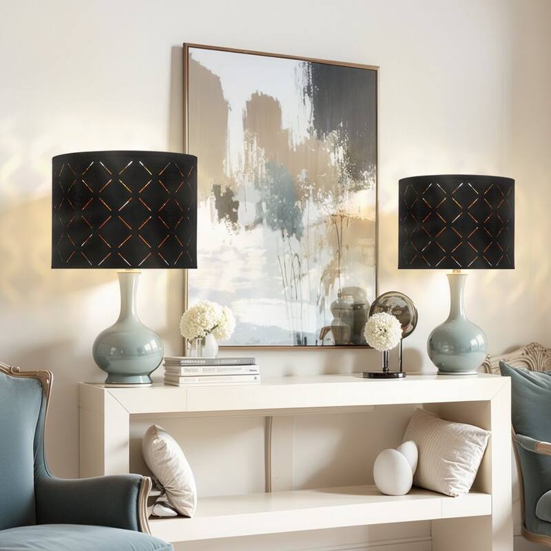 Modern Lamp Shade Set with Harp for Soft Lighting Home Decor